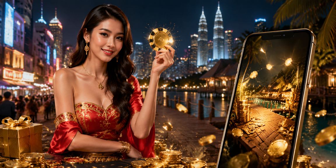 Pemain Malaysia melakukan log masuk dan menguruskan deposit akaun 3600 di Kuala Lumpur