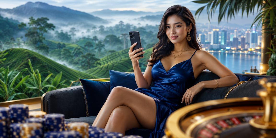 Pemain Malaysia menyemak peluang pertaruhan dan odds secara dalam talian